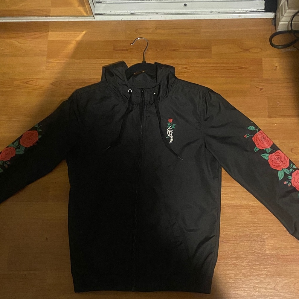 Empyre Keana Rose Black Windbreaker Jacket Small